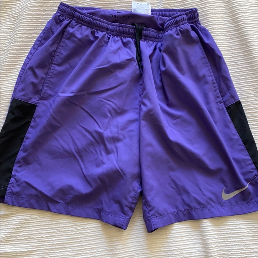 Nike purple running shorts